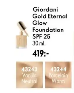 Oriflame Giordani Gold Eternal Glow Foundation erbjuda