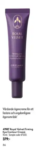 Oriflame Royal Velvet Firming Eye Contour Cream erbjuda