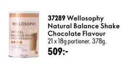 Oriflame Welloosophy natural balance shake chocolate flavour erbjuda