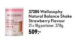 Oriflame Welloosophy natural balance shake strawberry flavour erbjuda