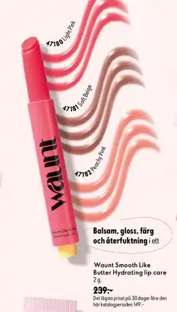 Oriflame Waunt smooth like butter hydrating lip care erbjuda