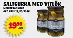 Nelins Mediteran saltgurka med vitlök erbjuda