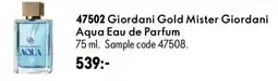 Oriflame Giordani Gold Mister Giordani Aqua Eau de Parfum erbjuda