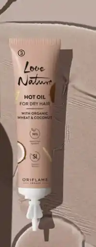 Oriflame Love Nature Hot Oil For Dry Hair with Organic Wheat & Coconut erbjuda