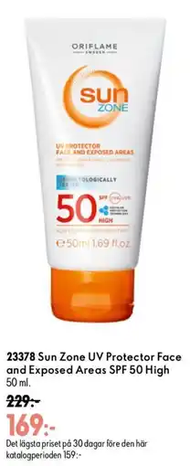 Oriflame Oriflame Sun Zone UV Protector Face and Exposed Areas SPF 50 High erbjuda