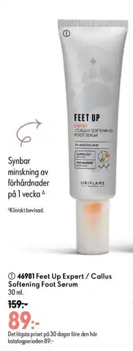 Oriflame Oriflame Feet Up Expert / Callus Softening Foot Serum erbjuda