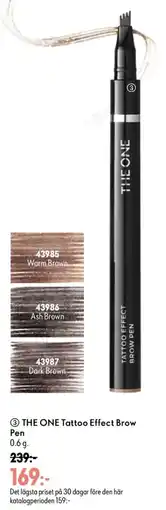 Oriflame The One Tattoo Effect Brow Pen erbjuda