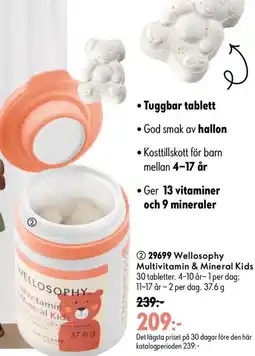 Oriflame Welloosophy Multivitamin & Mineral Kids erbjuda