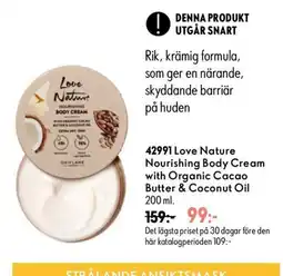 Oriflame Oriflame Love Nature Nourishing Body Cream with Organic Cacao Butter & Coconut Oil erbjuda