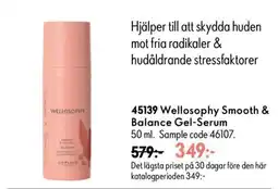 Oriflame Welloosophy Smooth & Balance Gel-Serum erbjuda