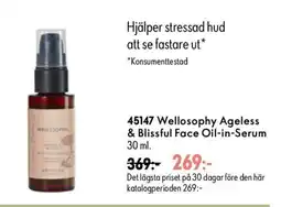 Oriflame Welloosophy Ageless & Blissful Face Oil-in-Serum erbjuda