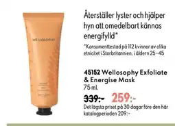 Oriflame Welloosophy Exfoliate & Energise Mask erbjuda