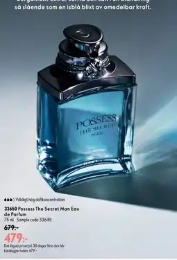 Oriflame Possess The Secret Man Eau de parfum erbjuda