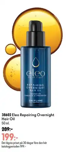 Oriflame Eleo Repairing Overnight Hair Oil erbjuda
