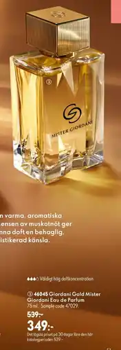 Oriflame Giordani Gold mister giordani eau de parfum erbjuda