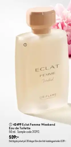Oriflame Eclat femme weekend eau de toilette erbjuda