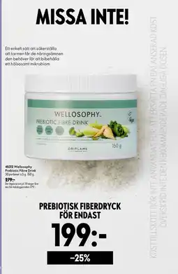 Oriflame Welloosophy prebiotisk fiberdryck erbjuda