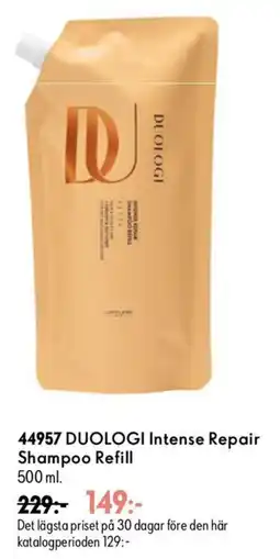 Oriflame Duologi intense repair shampoo refill erbjuda