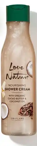 Oriflame Love Nature Nourishing Shower Cream with Organic Cacao Butter & Coconut Oil erbjuda