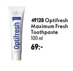Oriflame Optifresh maximum fresh toothpaste erbjuda