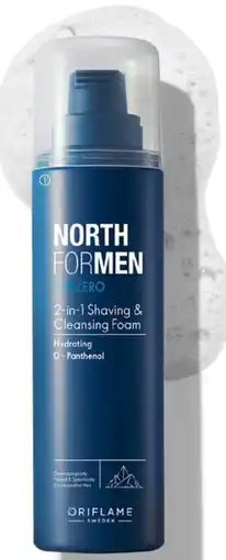 Oriflame North For Men Subzero 2-in-1 Shaving & Cleansing Foam erbjuda