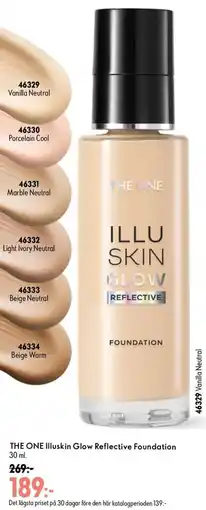 Oriflame The One Illuskin Glow Reflective Foundation erbjuda