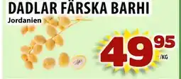 Matvärlden Tensta DADLAR FÄRSKA BARHI erbjuda