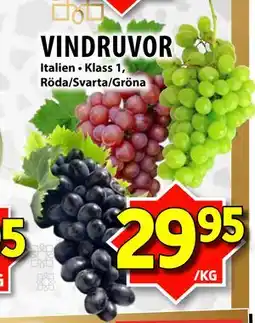 Matvärlden Tensta VINDRUVOR erbjuda