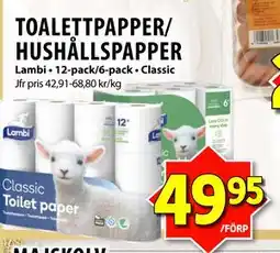 Matvärlden Tensta TOALETTPAPPER/ HUSHÅLLSPAPPER erbjuda