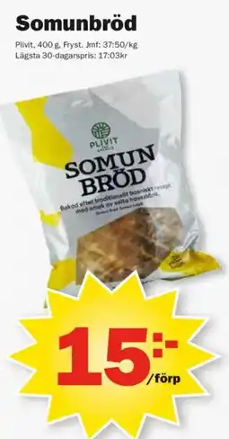 Pekås Plivit somunbröd erbjuda