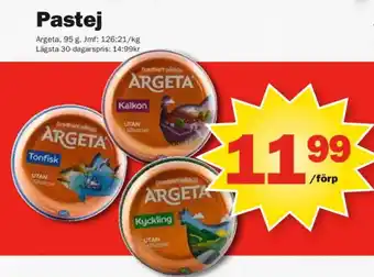Argeta pastej