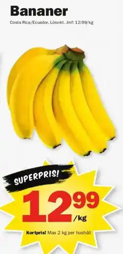 Pekås Bananer erbjuda