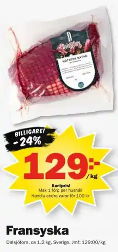 Pekås Fransyska erbjuda