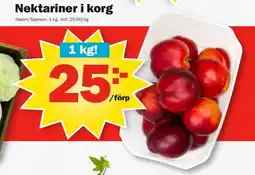 Pekås Nektariner erbjuda