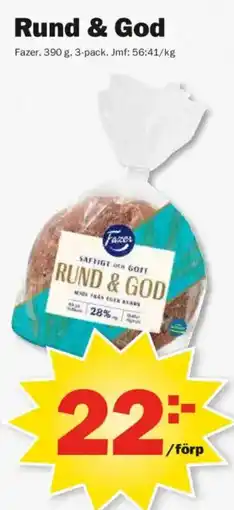 Pekås Fazer Rund & God erbjuda