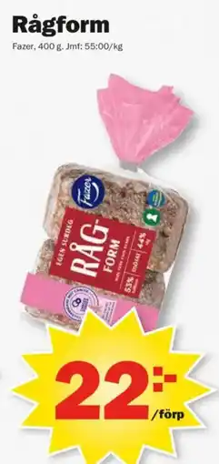 Pekås Fazer Rågform erbjuda