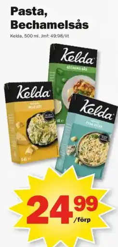 Pekås Kelda Pasta, Bechamelsås erbjuda