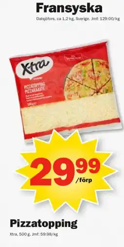 Pekås Xtra Pizzatopping erbjuda