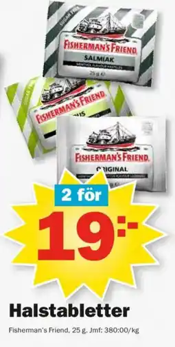 Pekås Fisherman's Friend Halstabletter erbjuda