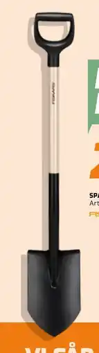 Järnia Fiskars Spade solid spetsig trä fsc erbjuda