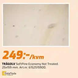Järnia DalaFloda Trägolv SoftPine Economy Not Treated erbjuda