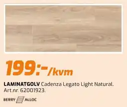 Järnia Berry Alloc Laminatgolv Cadenza Legato Light Natural erbjuda