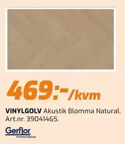 Järnia Gerflor Vinylgolv Akustik Blomma Natural erbjuda
