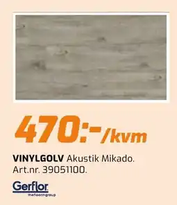 Järnia Gerflor vinylgolv akustik mikado erbjuda