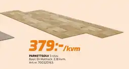 Järnia Parkettgolv 3-stav. Basic Ek Mattlack erbjuda
