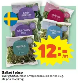 Coop Nära Sallad i påse erbjuda
