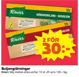 Coop Nära Knorr buljongtärningar erbjuda