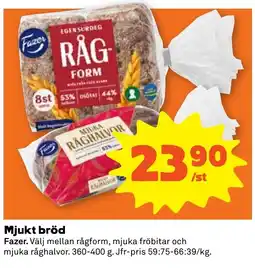 Coop Nära Fazer mjukt bröd erbjuda