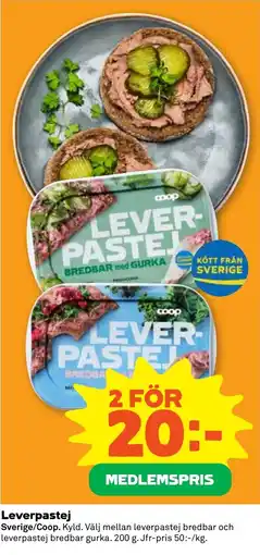 Coop Nära Coop leverpastej erbjuda