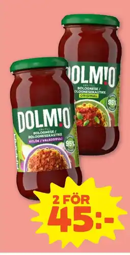 Coop Nära Dolmio rås till bolognese erbjuda
